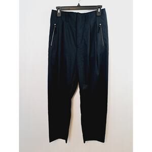 Nike Every Stitch Considered Women's Black Pleated Tapered Pants Small Ankle